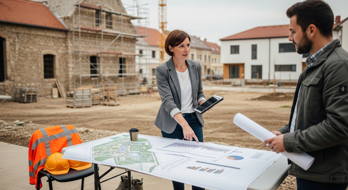 városfejlesztési pénzügyi feltételek tárgyalása önkormányzati tervező és projektmenedzser