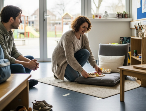 Üres tanterem, nyugtató sarok előkészítése — szociális szorongás gyermekeknél